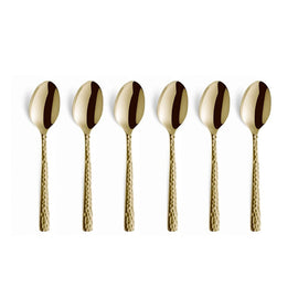 Amefa - Felicity 6 Coffee Spoons - Champagne 6-pc set mocca spoons in trend box - Champagne Amefa
