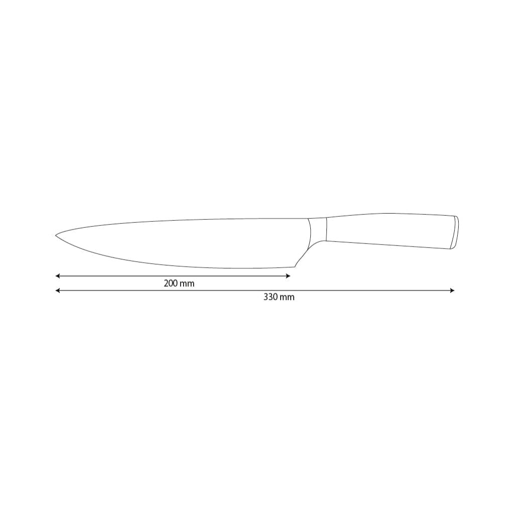 Shinrai Knives - Hammered stainless steel - Chef's knife 20 cm