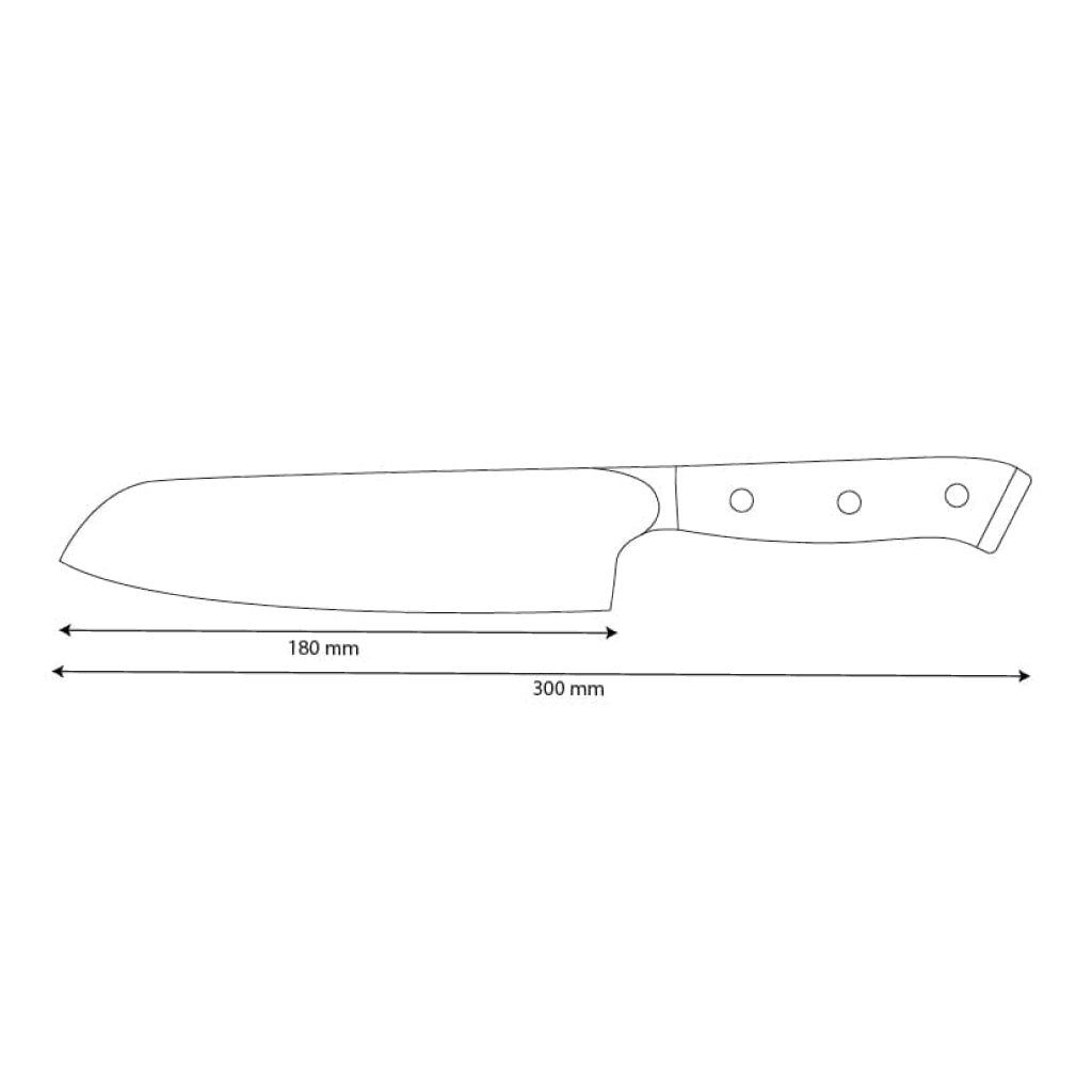Shinrai Japon - Couteau Santoku Damas Série Eclipse 18 cm