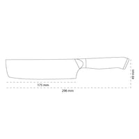 Shinrai Knives - Eclipse Series Damascus Nakirimes 18 cm