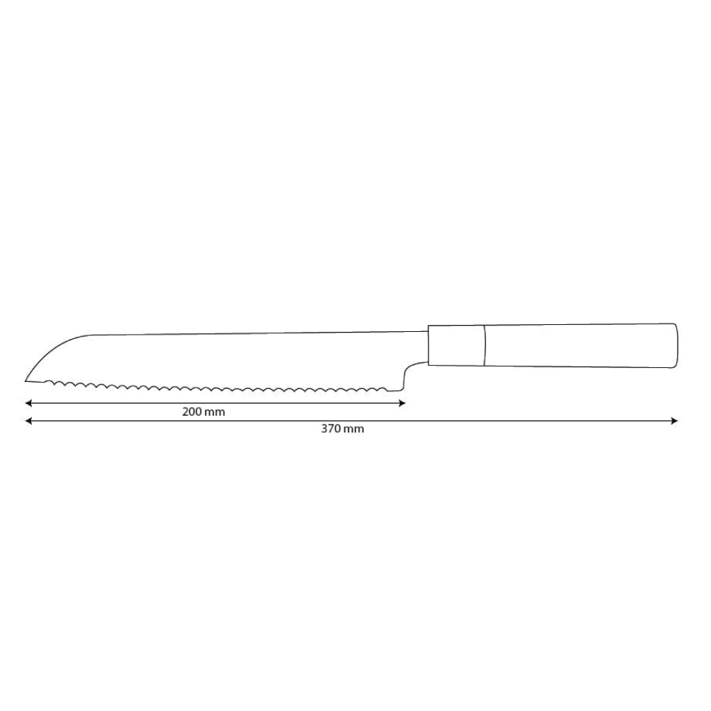Shinrai Japon - Couteau à Pain Takumi Kaza Damas 20 cm