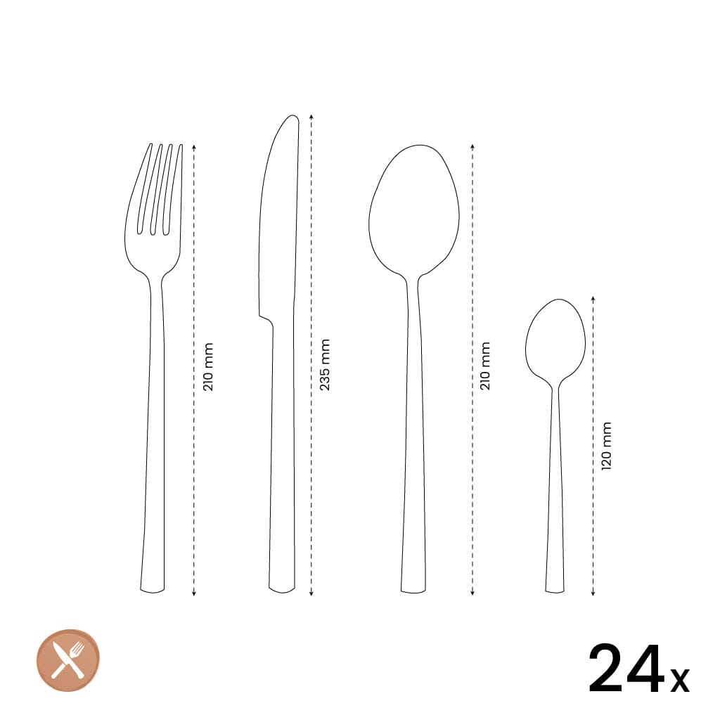Amefa - Felicity 24-delige Bestekset - Zilver Bestekset Amefa