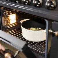 Cook & Pan - Go Ivory Gietijzeren Braadpan 24 cm - 4 liter Braadpan Cook & Pan