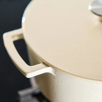 Cook & Pan - Go Ivory Gietijzeren Braadpan 24 cm - 4 liter Braadpan Cook & Pan