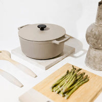 Cook & Pan - Taupe of Mind Gietijzeren Braadpan 28 cm - 6.5 liter Braadpan Cook & Pan