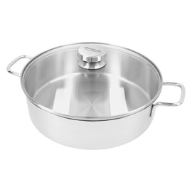 Demeyere - Apollo 7 Casserole basse 28 cm avec couvercle en verre Bezig met laden...