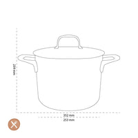 Demeyere - Atlantis 7 Hoge kookpan met deksel 24 cm Kookpan Demeyere