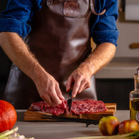 Epoxy Sapphire 6-delige Damascus Messenset + Magnetisch Messenblok Messenset met blok Shinrai Japan