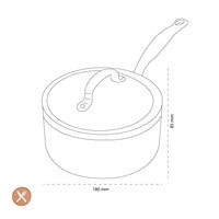 GreenPan - Barcelona Pro Steelpan met keramische antiaanbaklaag 18 cm Steelpan GreenPan