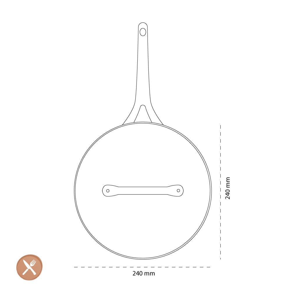 GreenPan - Barcelone Stoofpan met keramisiche antiaanbaklaag met deksel 24 cm Braadpan GreenPan