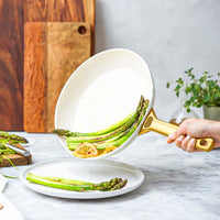 GreenPan - Padova Cream White 2-delige pannenset met keramische antiaanbaklaag 20/26 cm Pannenset GreenPan