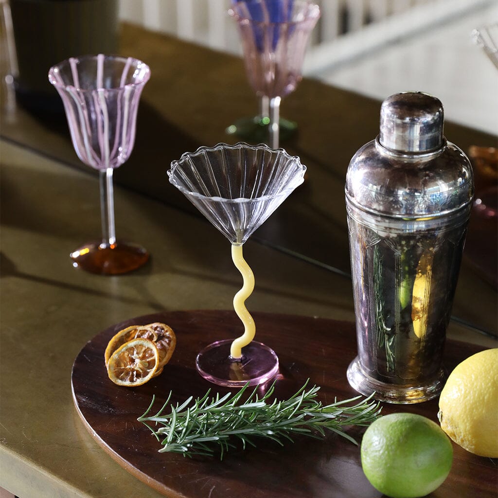 &Klevering - Coupe curve set van 2 Cocktail glazen &Klevering