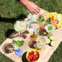 &Klevering - Coupe spiraal roze set van 2 Cocktail glazen &Klevering