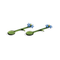 &Klevering - Lepel flora blauw set van 2 Lepels &Klevering