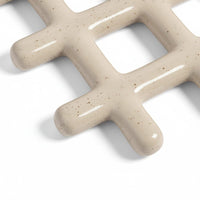 &Klevering - Dessous de Verre - Grille - Dessous de Verre Beige &Klevering