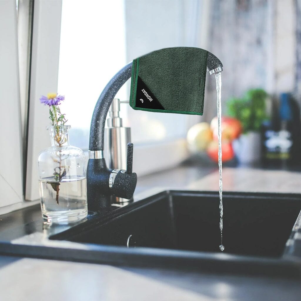 Klud - Microvezel Vaatdoekjes 7 stuks - Olie Groen Klud