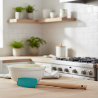 Le Creuset - Premium medium lepelspatel Bleu Riviera Spatel Le Creuset