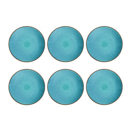 Médard de Noblat - Assiette à dessert Feeling Turquoise 21 cm (lot de 6) Bezig met laden...