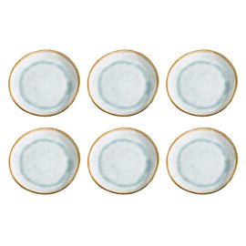 Médard de Noblat - Assiette à dessert Shadow Aqua 20,5 cm (lot de 6) Bezig met laden...