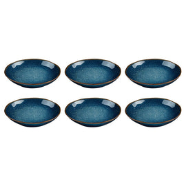 Médard de Noblat - Assiette à pâtes Vertigo Denim 20,5 cm (lot de 6) Bezig met laden...