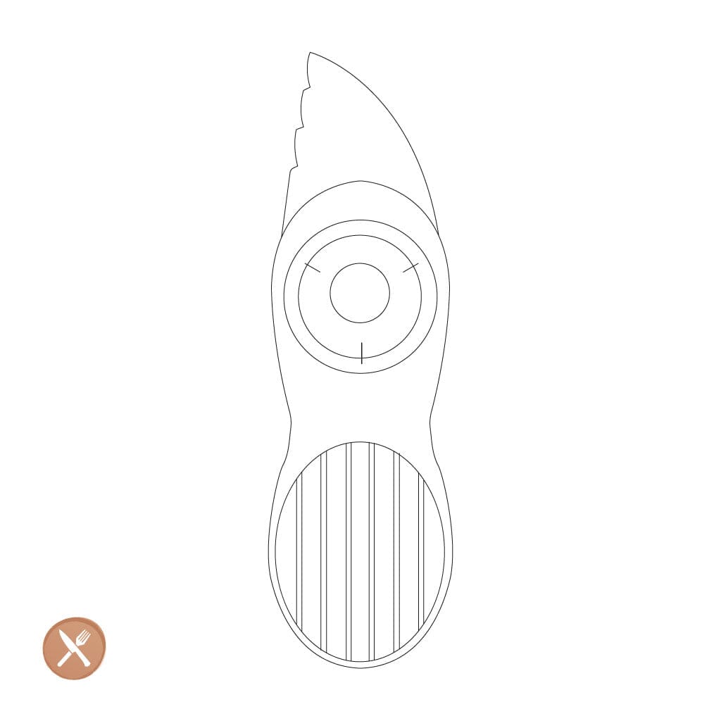 OXO - Avocadosnijder wit Avocadosnijder OXO