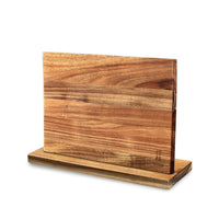 Couteaux Shinrai - Coffret de 5 couteaux à motif damassé + bloc magnétique - Coffret de couteaux double face avec bloc - Couteaux Shinrai