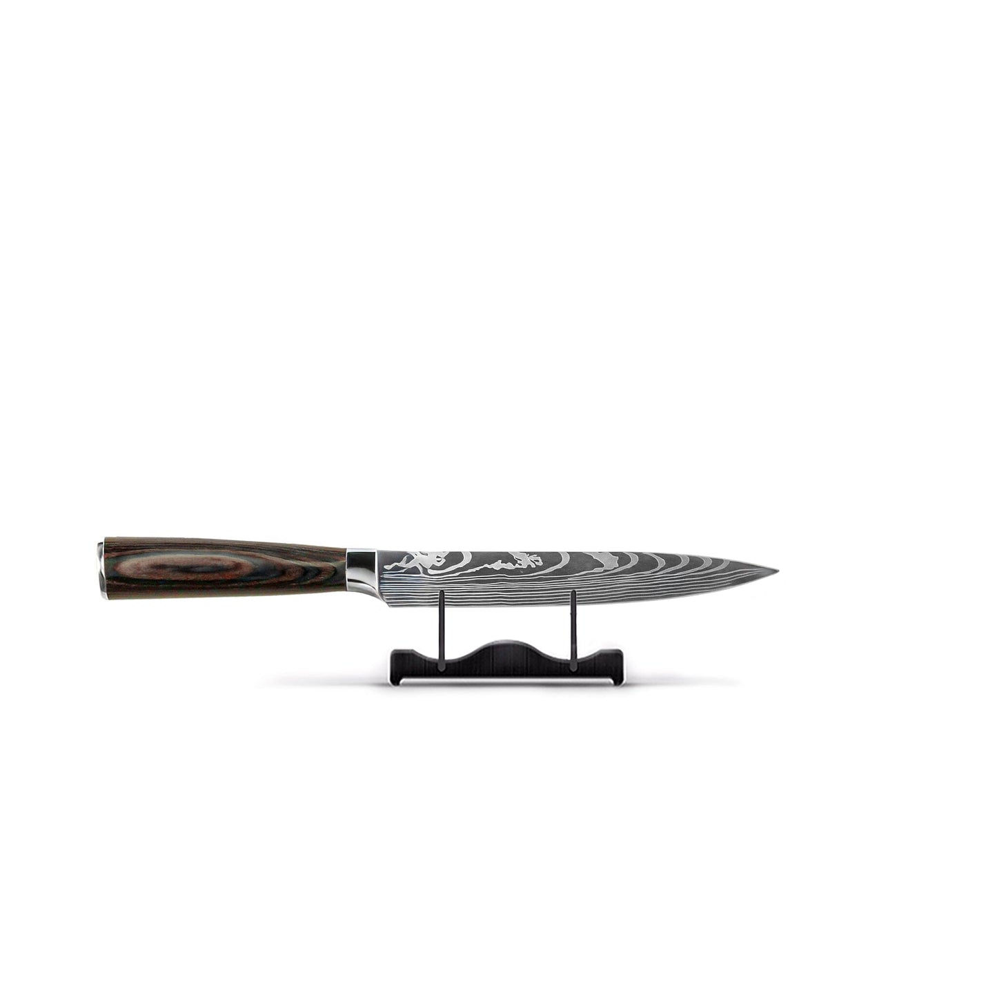 Shinrai Knives - Damascus Print 7-delige Messenset + Messenblok Rotate Messenset met blok Shinrai Knives