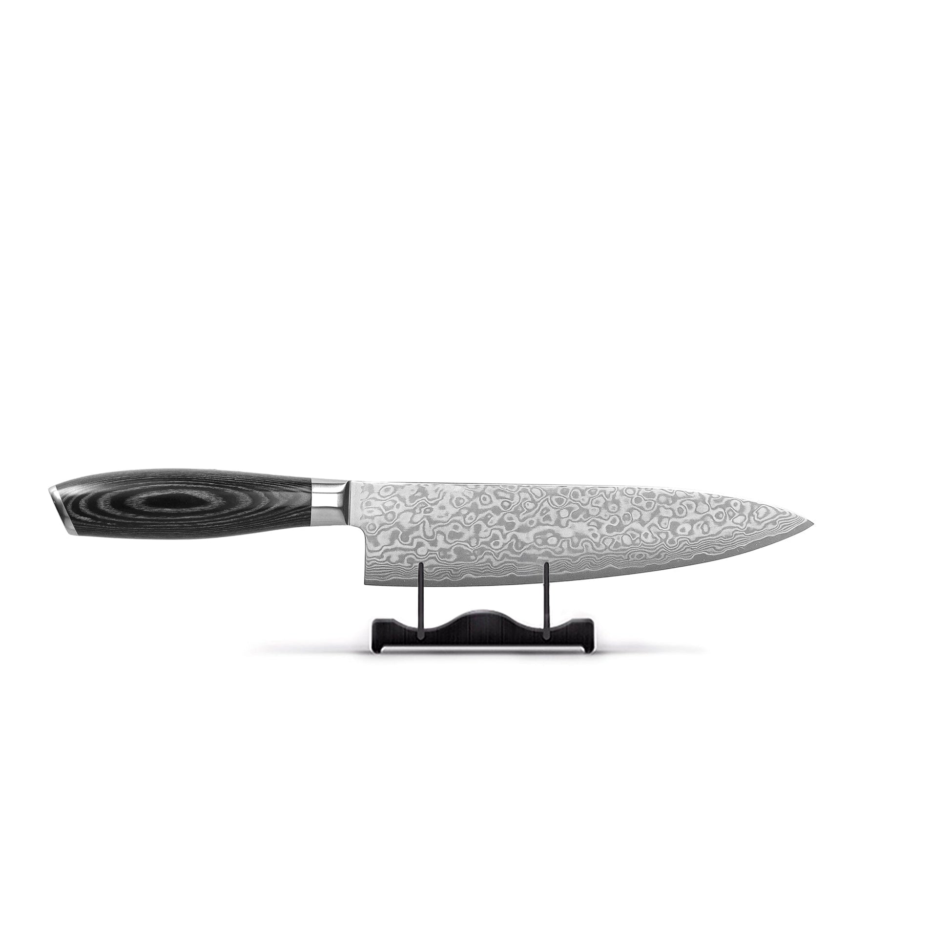 Shinrai Knives - Damast Pakka Wood 2-delige Messenset - Koksmes + Santoku mes Messenset Shinrai Knives