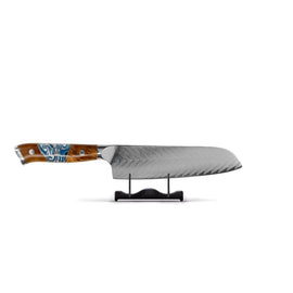 Shinrai Knives - Eclipse Series Damascus Santoku Knife 18 cm Shinrai Knives - Eclipse Series Damascus Santokumes 18 cm Santokumes Shinrai Knives