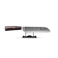 Shinrai Knives - Hammered RVS 5-delige Messenset - Koksmes + Broodmes + Nakiri + Santoku + Schilmes Messenset Shinrai Knives