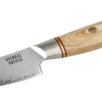 Shinrai Knives - Hikari Damascus 2-delige set - Santoku + Schilmes Messenset Shinrai Knives