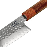 Couteaux Shinrai - Kigami Exclusive Damascus 5 pièces - Couteau de chef + Couteau à pain + Nakiri + Couteau de bureau + Couteau d'office Ensemble de couteaux Shinrai Knives