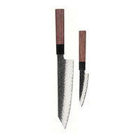 Couteaux Shinrai - Ensemble de couteaux Damas Kurayami 2 pièces - Kiritsuke + Couteau d'office Ensemble de couteaux Couteaux Shinrai