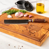 Shinrai Knives - Micarta Jewels 7-delige Messenset + Messenblok Cito dubbelzijdig Messenset met blok Shinrai Knives