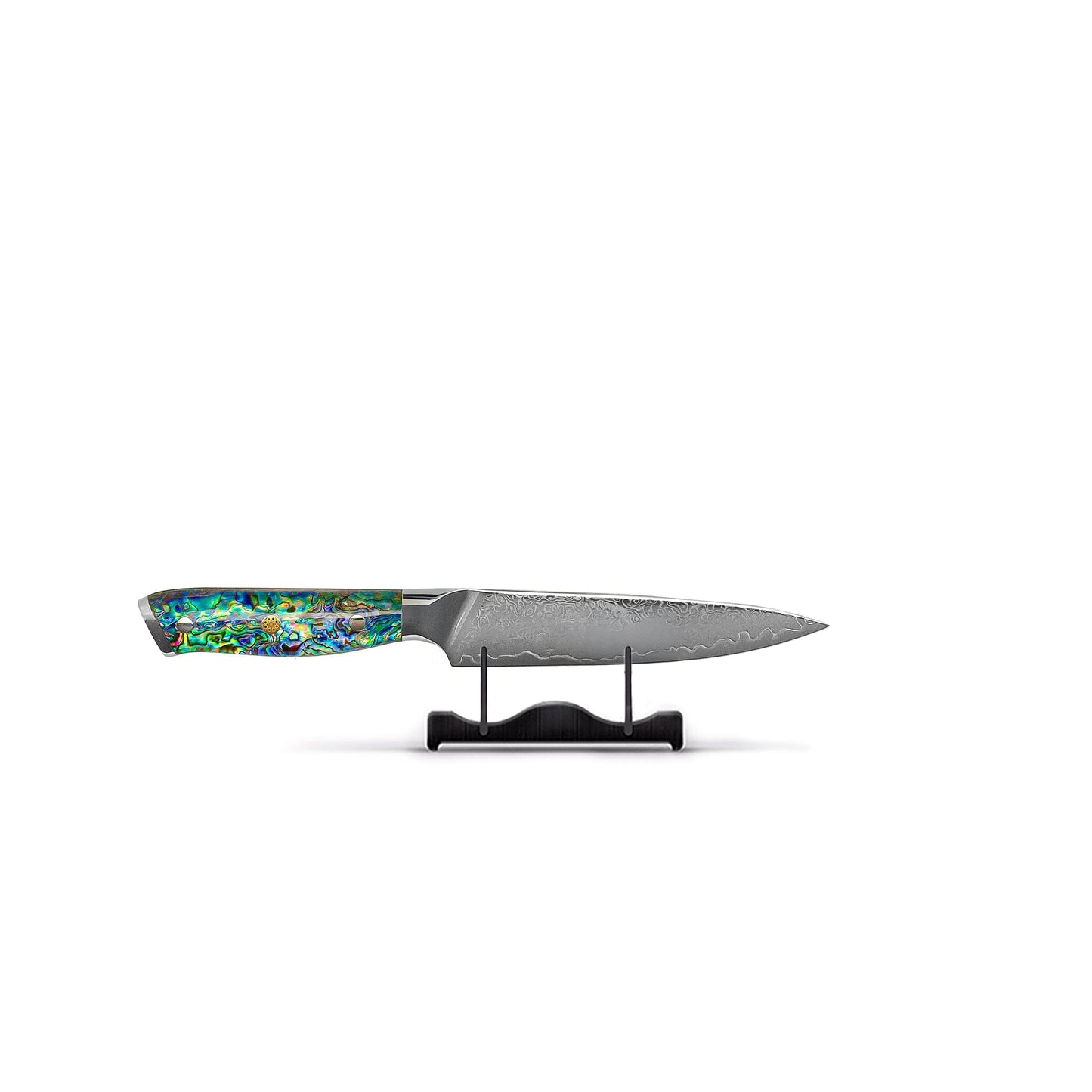 Shinrai Knives - Parelmoer Jewels Serie 5-delige Damascus Messenset Messenset Shinrai Knives