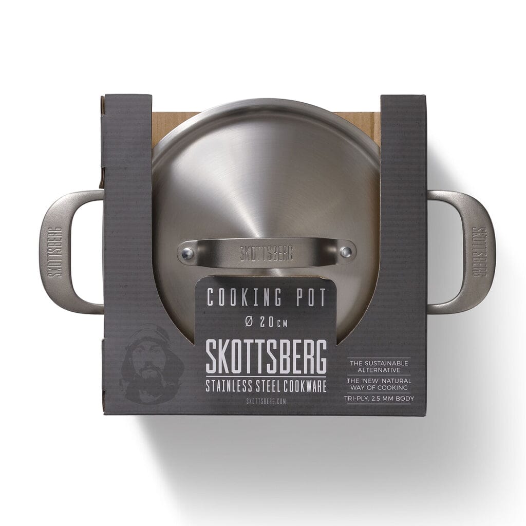 Casserole Skottsberg en acier inoxydable de 20 cm avec couvercle