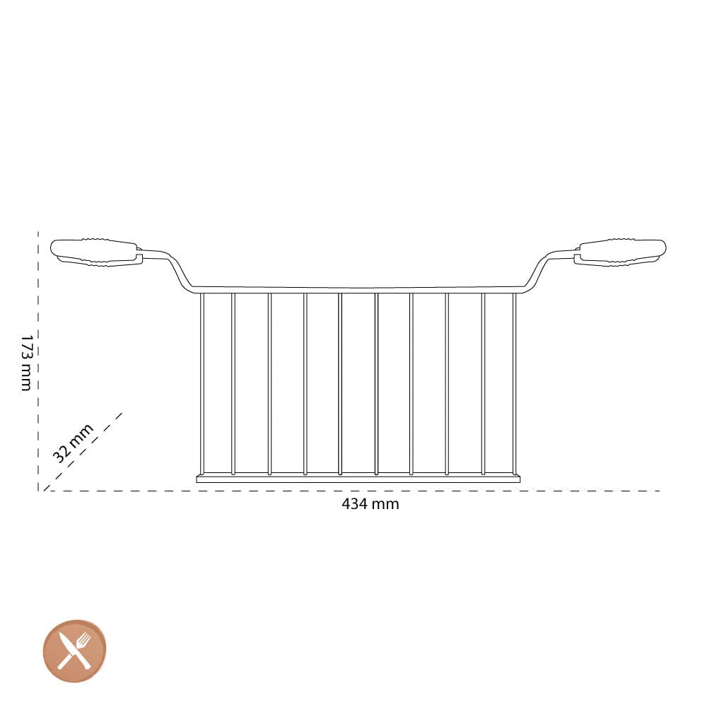 Smeg - Accessoires | 2-Piece sandwich racks Toastrek Smeg