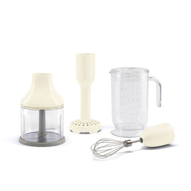 Smeg - Accessories | 4 accessories set, Cream, Beaker, Chopper, Whisk, Masher Smeg - Accessoires | 4 accessories set, Crème, Beaker, Chopper, Whisk, Masher Accessoireset Smeg