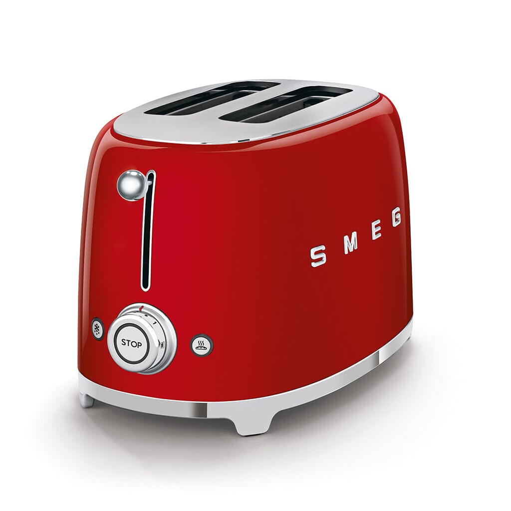 Smeg - Broodroosters | Rood | Jaren 50 | Toaster 2x2 Broodrooster Smeg