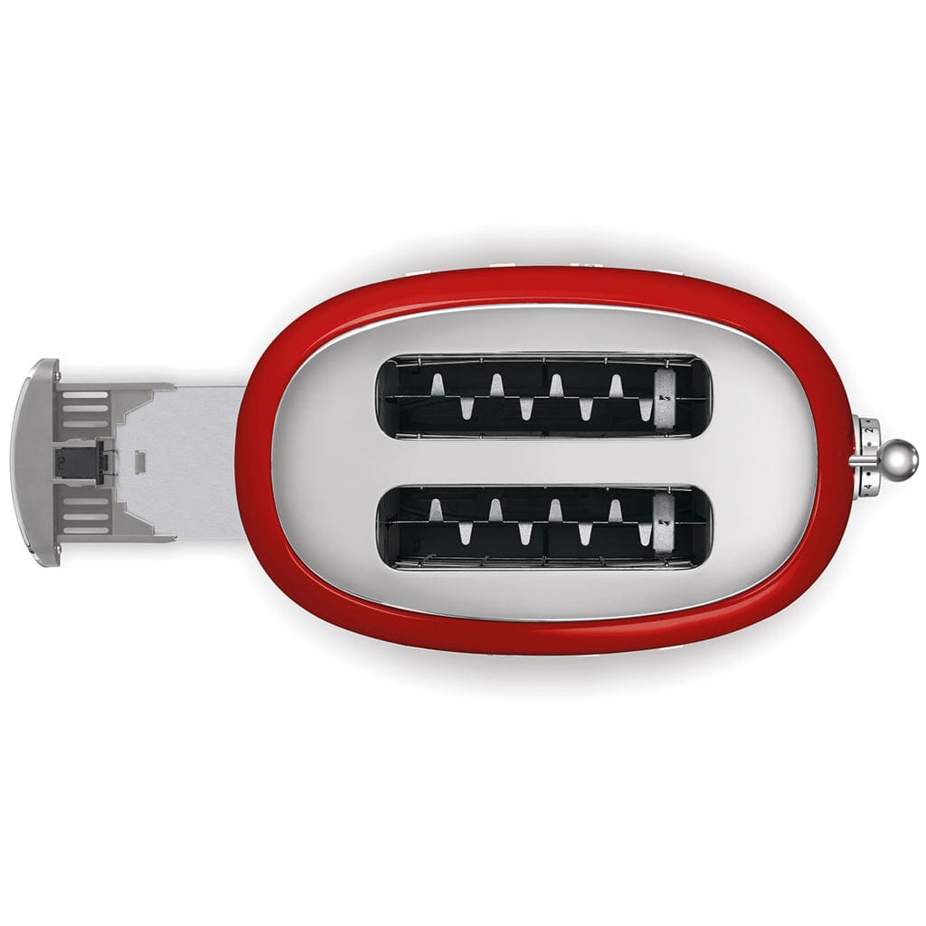 Smeg - Broodroosters | Rood | Jaren 50 | Toaster 2x2 Broodrooster Smeg