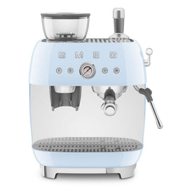 Smeg - Espresso Machine | Pastel Blue | 1950s | Manual espresso machine with integrated bean grinder Smeg - Espressomachine | Pastelblauw | Jaren 50 | Handmatige espressomachine met geïntegreerde bonenmaler Handmatige Espressomachine Smeg