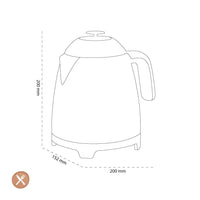 Smeg - Mini Waterkoker | Roze | Jaren 50 | Kettle Standard Waterkoker Smeg