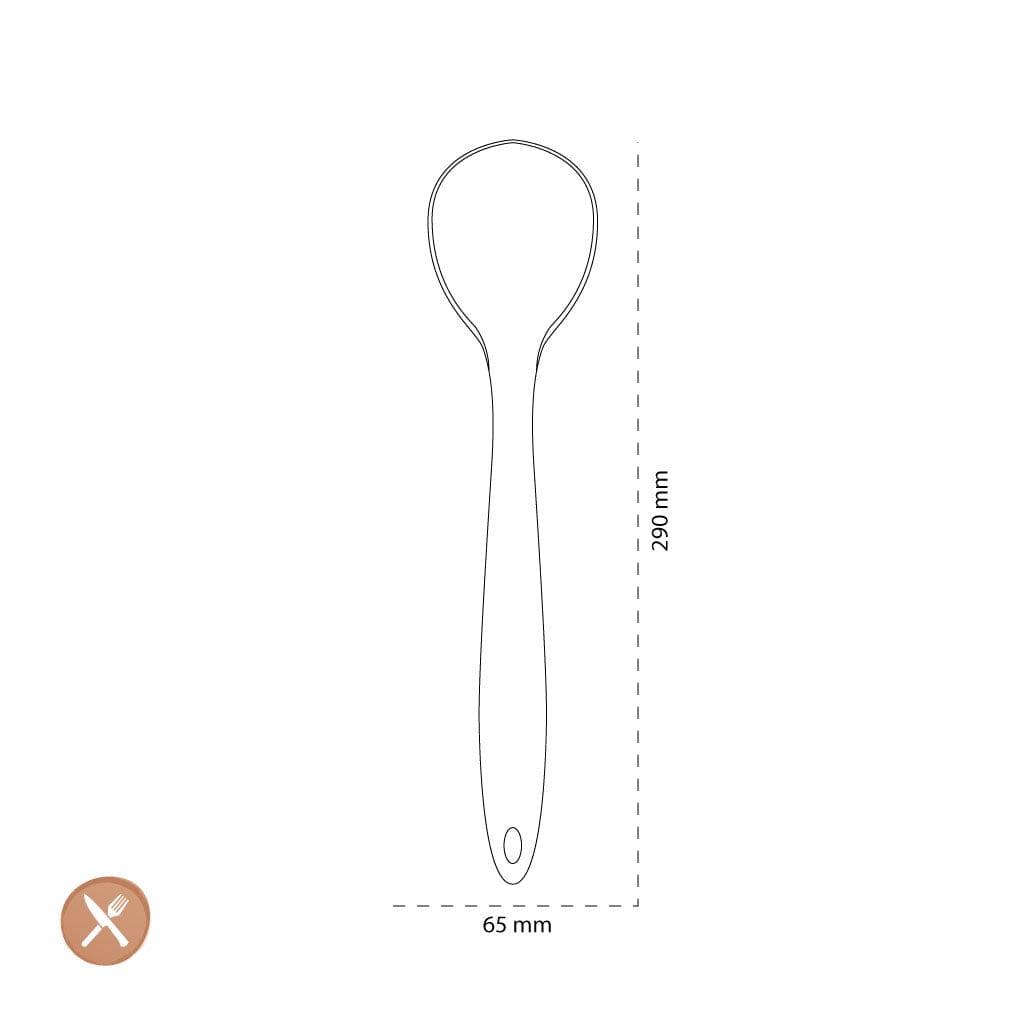 Tools2Cook - Siliconen Lepel Black Pepper Opscheplepel Tools2Cook
