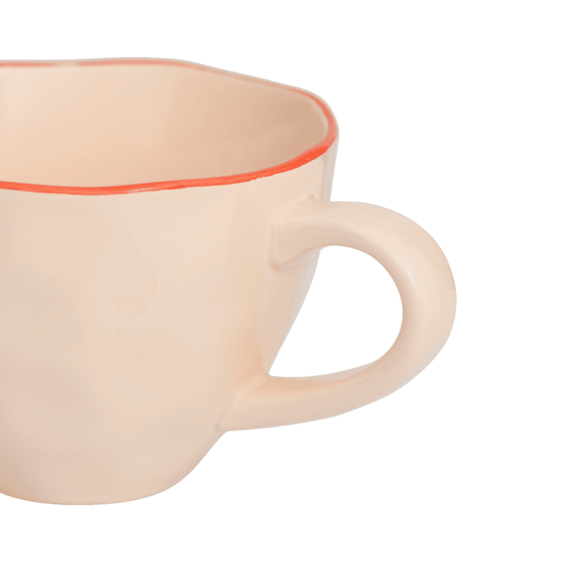Urban Nature Culture - Good Morning - Cappuccino Mok - Sculpted - Old Pink Urban Nature Culture