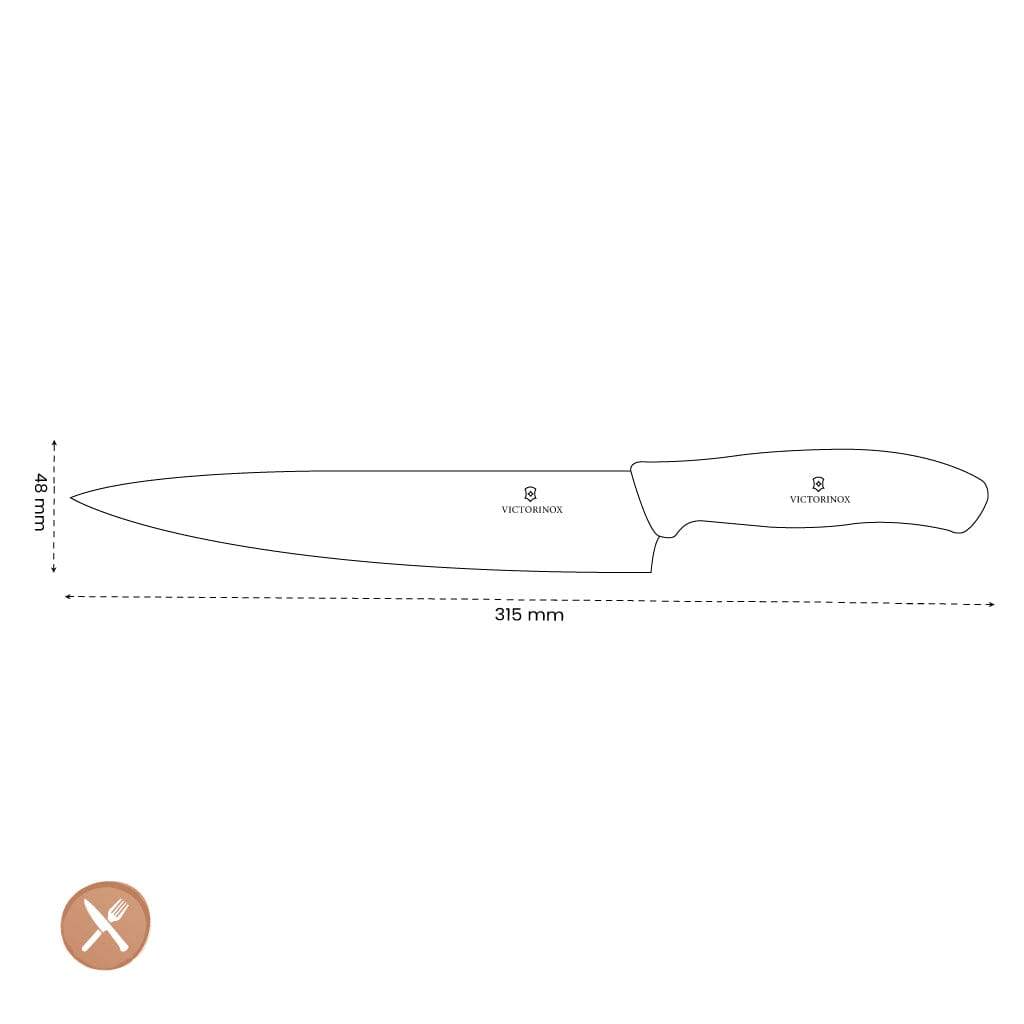 Victorinox - Koksmes Swiss Classic Zwart 19 cm Victorinox