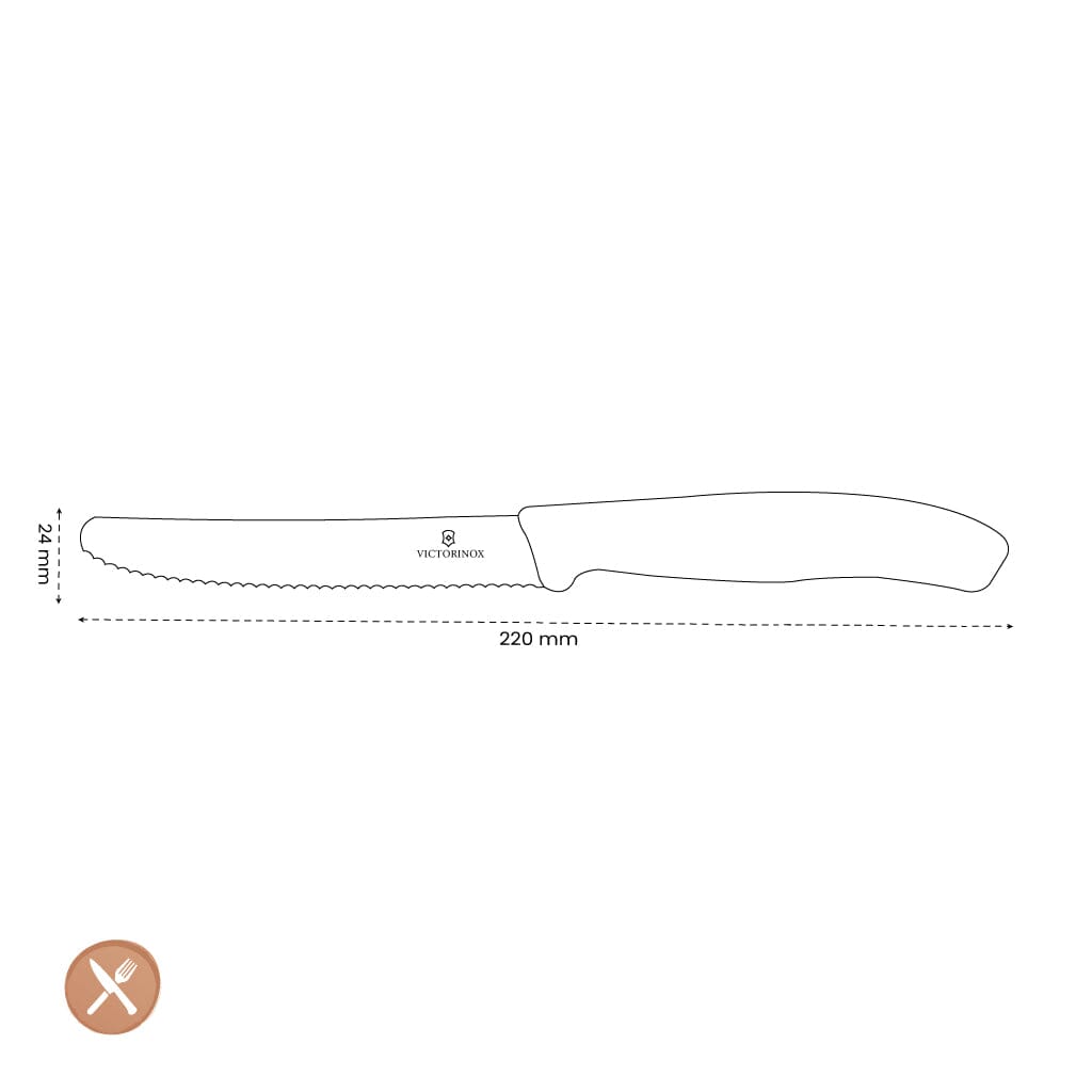 Victorinox - Tomatenmes Swiss Classic Geel 11 cm Victorinox