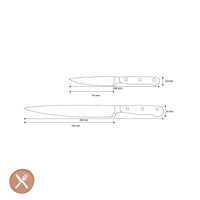 Wüsthof - Coffret de 2 couteaux Classic Ikon - Couteau à fileter flexible + Couteau d'office