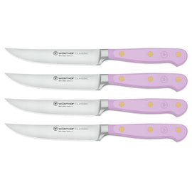 Wusthof - Classic Steak Knife Set 4-piece Purple Yam Wusthof - Classic Steakmessenset 4-delig Purple Yam Messenset Wusthof