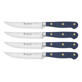 Wusthof - Classic Steak Knife Set 4-piece Wild Blueberry Wusthof - Classic Steakmessenset 4-delig Wild Blueberry Messenset Wusthof