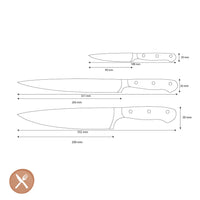 Coffret de couteaux Wusthof - Ikon (3 pièces)